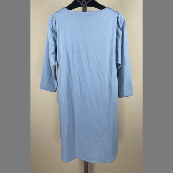 NEW J Jill Dress Womens XS petite blue terry cloth casual classic - Picture 8 of 10